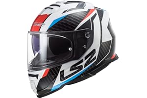 LS2, casco integral moto Storm Racer blue red, XS