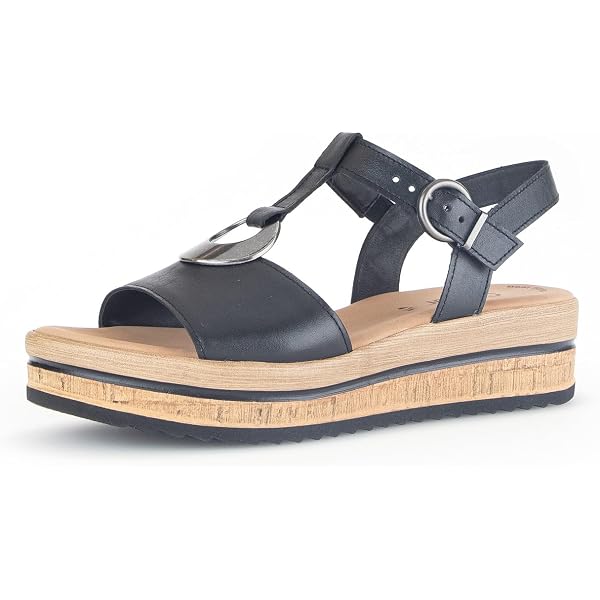 Zapatos De Tacón Para Mujer Gabor - Tacón Cuadrado 6 Cm - Piel Y Textil - Cierre De Botón A Presión