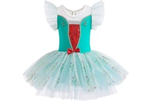 MYRISAM Princess Leotards for Girls Ballet Dance Tutu Skirted Ballerina Dress Birthday Fancy Party Carnival Halloween Costumes
