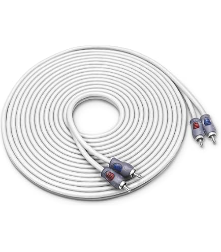 JL Audio 2-Channel 6' Marine Audio RCA Cable - XMD-WHTAIC2-6 [010-13413-00