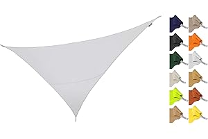 Kookaburra 6m x 4.2m Right Angle Triangle Water Resistant Garden Patio Sun Shade Sail Canopy 96.5% UV Block with Free Rope (Polar White)