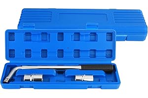 Twilight Garage Telescopic Lug Wrench Extendable Wheel Brace with 17mm/19mm and 21mm/23mm Standard Sockets for Tyre Change, Car/Van/Truck Spare Tyre Breakdown Emergency Tools