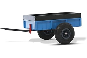 BERG Steel Trailer pour Kart à pédales Bleu 18.08.02.00 134 x 77,6 x 48,6 cm (Lot de 1)