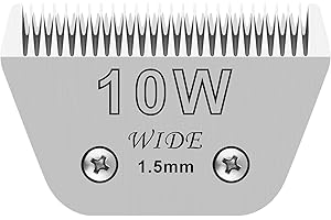 AUDOC 10W Wide Pet Dog Grooming Detachable Blades,Compatible with Andis,Oster A5,Wahl KM10/Moser 45/Masterclip A5 Clippers,Cut Length 1/16"(1.5mm),Fit for Larger Animals