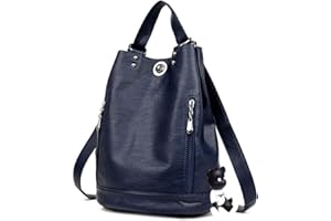 AINUOEY Mujer Bolsos Mochila Casual Bandolera Marca Mediano Antirrobo Italianos PU Cuero 76620 1 piezas