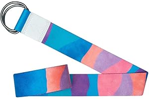‎YOGA DESIGN LAB Yoga Design Lab Yogagurt 240 cm | Extra Langer, bunter Yoga Gurt, umweltfreundlich | Für eine intensivere Dehnung bei Gymnastikübungen