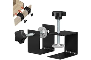 Moollyfox Zacisk C, 2 sztuki zacisków śrubowych C, zacisk nośny ze stali nierdzewnej, zacisk stołowy z szerokimi otworami szczękowymi 65 mm, zaciski metalowe i napinacze, zacisk C do obróbki drewna i