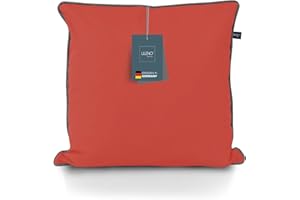 LILENO HOME Set di 2 federe per cuscino 60 x 60 cm [Marsalla + Keder Grigio] – super morbide [senza imbottitura] – Federa con cerniera per interni ed esterni – Capri