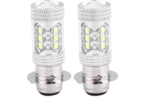 Fydun Bombilla De Faro LED, 80W Super Brillante, Bombilla LED Para Motocicleta, Alta Intensidad y Eficiencia Energética, Resistente a Vibraciones, Luz Blanca de 6500