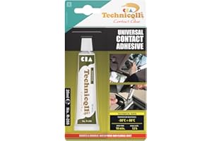 TECHNICQLL 20ml CONTACT ADHESIVE GLUE FOR LEATHER RUBBER CORK PLASTIC METAL FELT LEATHERETTE WATER RESISTANT new