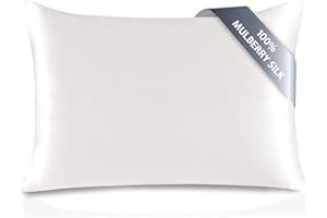 townssilk Dwustronna poszewka na poduszkę, 100% jedwabiu 19 mm, z ukrytym zamkiem błyskawicznym, naturalnie biała, 40 x 60 cm