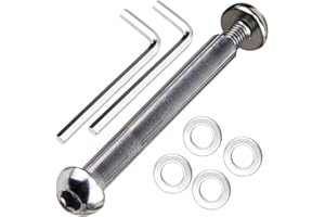 OTFAITP Boulon d'essieu Avant et arrière M8 8 mm x 28 mm-86 mm en Acier Carbone de qualité 8.8 pour Trottinette Freestyle, Adolescent/Adulte, capacité de 800 kg