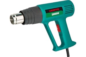 Grupa Topex 51G519 Pistola ad Aria Calda, 2000 W, Raggio di Temperatura: i – 350°C, Ii – 550°C, Verde Scuro Intenso
