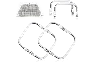 TIRYNS 2 Piezas Cierre de Beso Interior para Clutch 16cm Luminio Cierres Tipo U para Bolsos Marco Tubular Interno Boquillas para Bolsa Metalicas Marcos Accesorios Diy Fabricación Artesanía Hacer Monederos