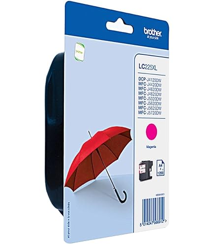 4 Cartouches D’encre Compatibles Brother LC227XL LC225XL – Noir, Cyan, Magenta, Jaune – Haute Capacité