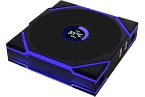 Lian Li UNI FAN TL Wireless LCD PC Ventola 120mm RGB – Reverse Blade – 26 LED ARGB – Fino a 1.900 giri/min – Sistema ad innesto – Alto flusso d'aria – Nero | Ventola PWM