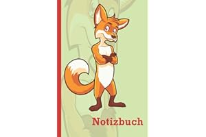 Fuchs Notizbuch: Fuchs-Notizbuch, breites liniertes Notizbuch aus liniertem Papier für Schule, Studenten, Geschenk für Kinder, Jungen, Mädchen, Teenager, Fuchs-Notizbuch, Fuchs-Liebhaber