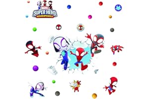 JUNBAOYYDS Adhesivo con efecto 3D, diseño de Spiderman, Spider-Man, para habitación infantil, diseño de Spiderman (20541)