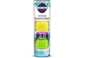 Ecozone Dryer Cubes, Tumble Dryer Balls - new softer material with variable node design. Pack of 2