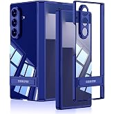 Senon Galaxy Z Fold 7 Kılıf Kamera Korumalı Şeffaf Tasarımlı Zore Lego Standlı Kapak (Lacivert)