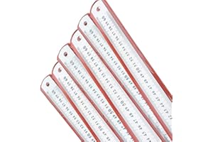 Brussels08 Règle métrique en acier inoxydable à bord droit de 30/50/60 cm - Outil de mesure de précision double face - Pour le bureau, le travail du bois et l'école - 60 cm