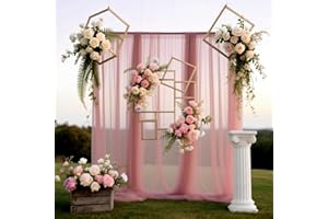 EUBSWA Tela de organza de 3 m x 160 cm, tul rosa, por metros, suave tela de tul para coser, tela decorativa para arbor, boda, cortina, decoración a mano, arco o ceremonia