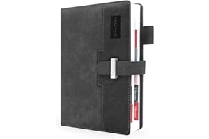 HW CASA Agenda Giornaliera 2026 A5（Gen.-Dic.2026）- con Festività Multilingue (DE/IT/ES/EN/FR), Chiusura con Elastico PU+CARTA, Riepilogo Mensile | Gennaio-Dicembre