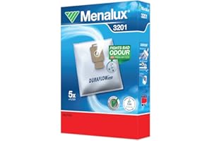 Menalux 3201 - Pack de 5 bolsas sintéticas y 1 filtro para aspiradoras Nilfisk Elite, Extreme, Power, Power Allergy y Select
