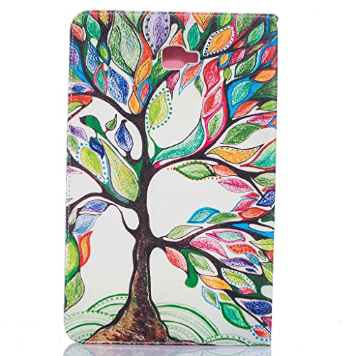 Samsung Galaxy TAB A 10.1 Hülle, COLJOY Samsung Galaxy TAB A 10.1 SM-T580 T585 – Kunstledertasche PU Schutzhülle Tasche Leder Brieftasche Hülle Case Cover mit praktischer Ständerfunktion und Auto Sleep / Wake Up Funktion, BF64 - 2