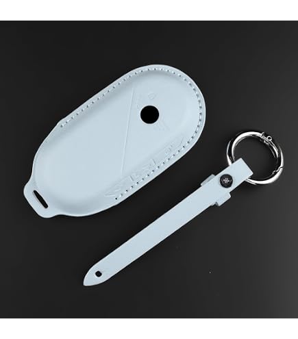 MEDZUK Custodia per Chiave Compatibile con Mini Cooper SE J01 S F65 F66 2024-2025 2026 Cover Chiave Auto,Guscio Chiave TPU con Portachiavi Accessori Protezione (Bianco