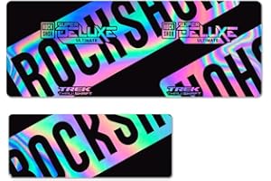 STAR SAM Adesivi compatibili con ammortizzatore bici Rock Shox Super Deluxe Ultimate Thru Shaft 2021