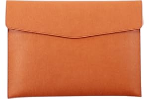 HUNDREDWEAT Dokumentenmappe A4 Datei Organizer Dokumententasche PU-Leder Aktenmappen Hochwertige Sammelmappen Professionelle Leder Konferenzmappe und Organizer Ideal für Büro und Die Mobile Organisation (Braun)