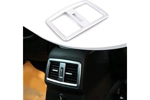 DIYUCAR Für den neuen X1 F48 20i 25i 25le 2016–2019 ABS matt ABS Chrom hintere Klimaanlage Auslass Rahmen Abdeckung Verkleidung