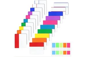 eodohun 500 Pieces Tabs Sticky Index Tabs, Writable and Repositionable File Tabs Flags, Colored Page Markers Labels for Reading Notes, Books, and File Classification