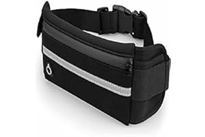 HAJTECH Running Belt Waist Bag - for Unisex with Adjustable Strap - for Travel Sports Cycling Workout & Outdoor Activities - Adjustable Elastic Strap