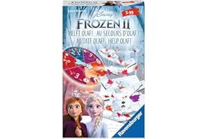 Ravensburger 20528 - Disney Frozen 2 Helft Olaf - Juego de Regalo para 2-4 Jugadores a Partir de 5 años, Formato Compacto de Viaje y Azar