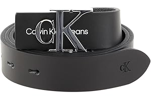 Calvin Klein Cintura Donna Monogram Hardware 3,0 cm Cintura in Pelle