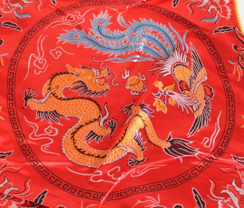 Kissenhülle 417 Kissenbezug Asien Asia Design 40×40 cm rot - 4