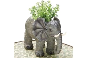 Bits and Pieces - Elephant Garden Planter - Decorative Indoor or Outdoor Safari Plant Holder