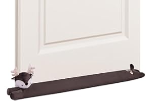 ‎MY OLI My OLi 91cm Unter der Tür Zugluftstopper Rentier Stofftier Heavy Duty Tür Zugluftsperre Geräusch Staub Windstopper Schalldicht Energiesparer Zugluft Schutz für Türen und Fenster