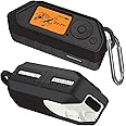 PUCGUE Silicone Case for Flipper Zero, Soft Protective Case for Flipper Zero Device, Anti-Scratch Protective Cover for Flipper Zero WiFi with Carabiner (Black)