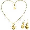 chaber Gold Color Ethiopian African Accessories Jewelry Sets Dubai Wedding Bride Bridal Necklace/pendant/earrings Gifts For Women Set