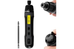 C.K Tools E-Driver, Electric High Torque Screwdriver, 3.6v USB-C Rechargeable Cordless Screw Driver with Double Sided PZ2 SL4 Bit, CK T4930