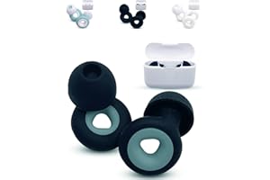 DEVITA Tapones Oidos Ruido Dormir de Silicona. Cancelación de Ruidos 32dB. Para Dormir, nadar, estudiar, antironquidos. (Negro-Turquesa)