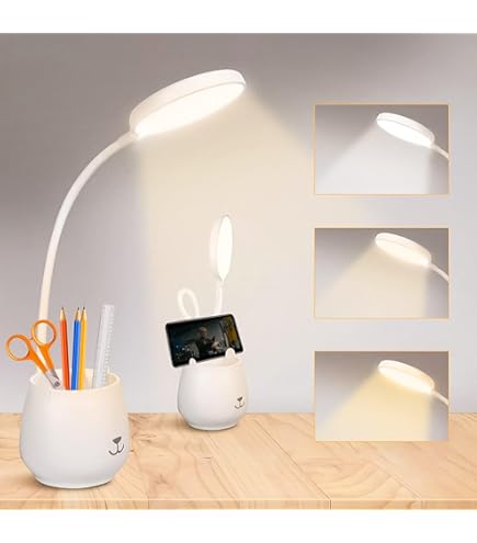Lampe de bureau articulée Ralph. Lampe de bureau bleue, grise et