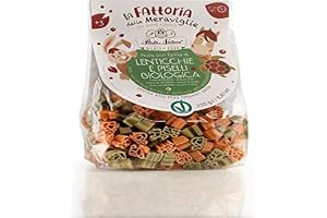 Pasta (gjord av linser och ärtor för barn) djur bio glutenfria 250 g - PASTA NATURA