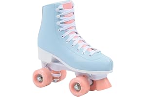 MADIVO Pastel Patins à roulettes rétro Classiques pour Femme | Roulements à Billes ABEC-7 | Patins à roulettes pour Fille | Taille 35, 36, 37, 38, 39, 40, 41