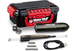 Water Wolf 2K WiFi Underwater Fishing Camera | HD Casting & Trolling Video Recorder per acqua dolce e salata | Action Cam impermeabile per pescatori, Kayak Fishing, Boat Gear, Fish Finder Accessory