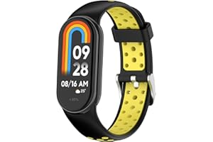Th-some Cinturini per Xiaomi Band 8, Regolabile Silicone Cinturino di Ricambio per Xiaomi Mi Band 8, Sportivo Braccialetto Ricambio Compatibili con Xiaomi Mi Band 8