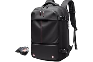 Bewinner Sac a Dos Sous Vide – Vacpack Extensible Résistant à L'eau avec Compression Sous Vide et Grande capacité de 48,3 Cm, Sac à Dos Antivol avec Airbag pour Voyage